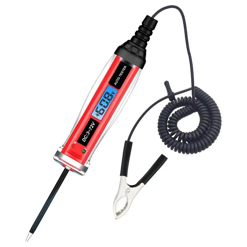 

Digital Led Circuit Tester Digital Tester Pen For Auto Voltage Detection Tool With LED Indicator For Headlight Taillight Fault