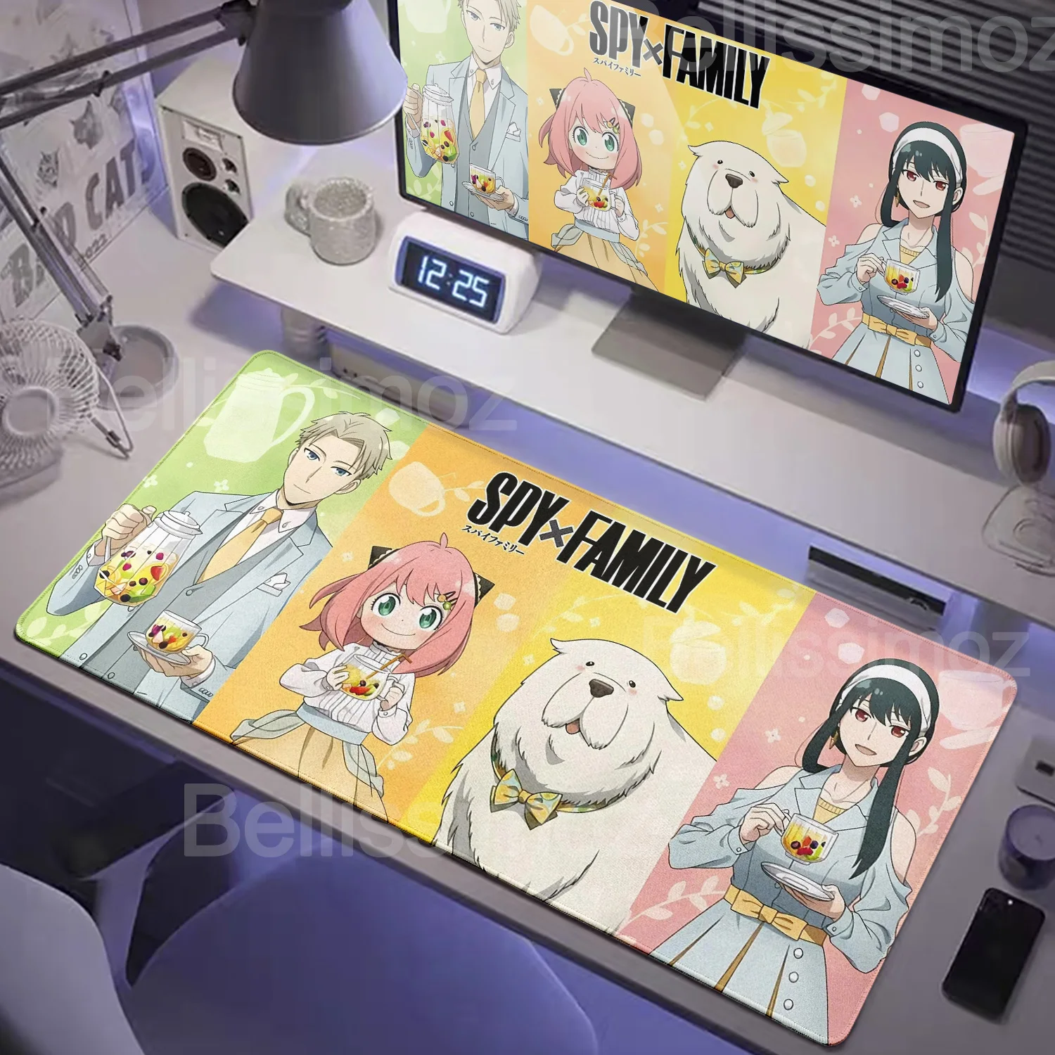 لوحة ماوس أنيمي جاسوس X Family Kawaii Anya Forger Loid Yor Bond Mousepad الكمبيوتر المحمول لوحة المفاتيح ملحقات الألعاب الكبيرة حصير مكتبي