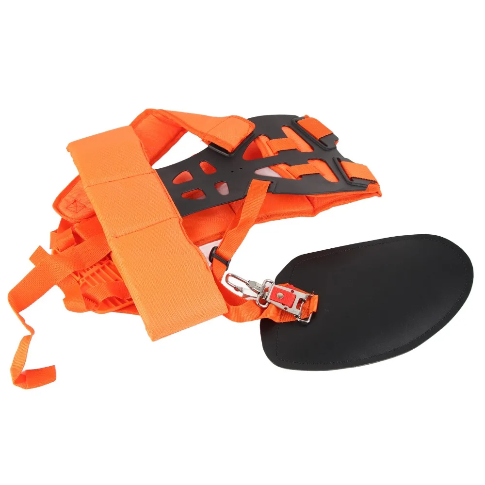 Регулируемый ремень для газонокосилки с мягкой подкладкой, экономичный садовый триммер с двойным плечевым ремнем