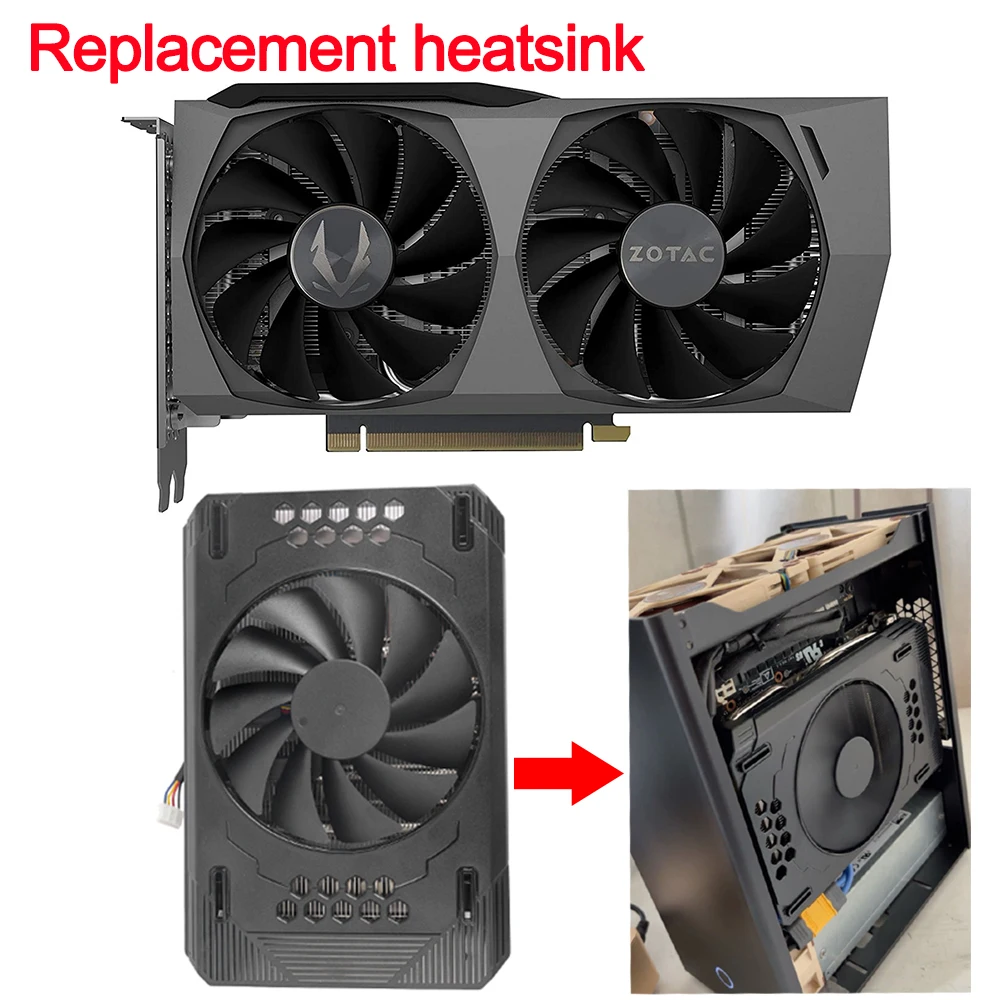 

New DIY Replace RTX 3060Ti GPU HeatSink Retrofit For Zotac RTX 3060 Ti Graphics Card Cooler to put in ITX case