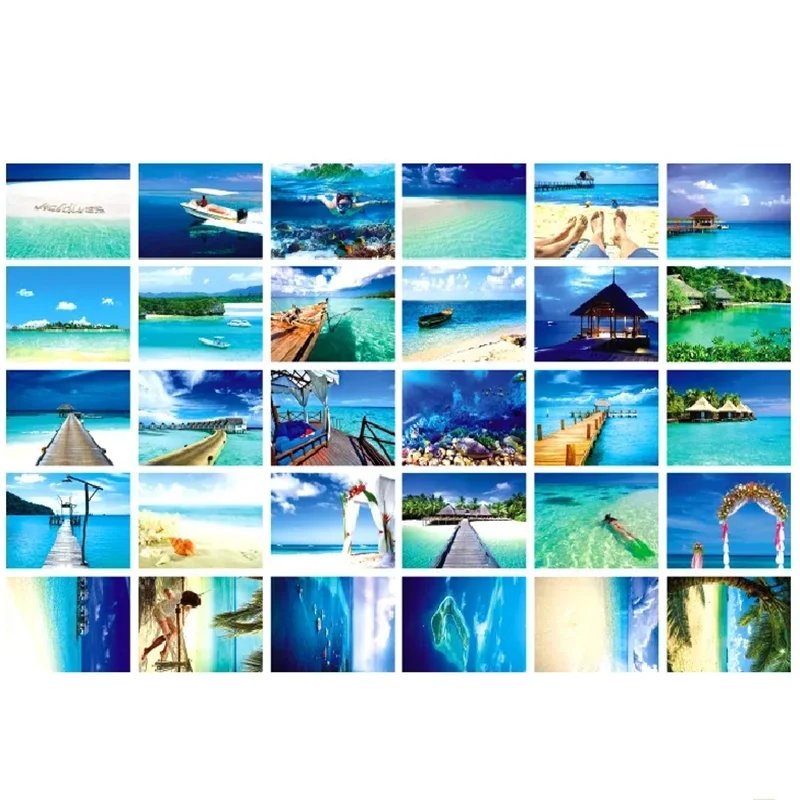 30 ورقة جزر المالديف المشهد بطاقات بريدية موضة هدية أتمنى بطاقة المعايدة رسالة دعوات بطاقة يمكن بريدها مجموعة بطاقات محاصر