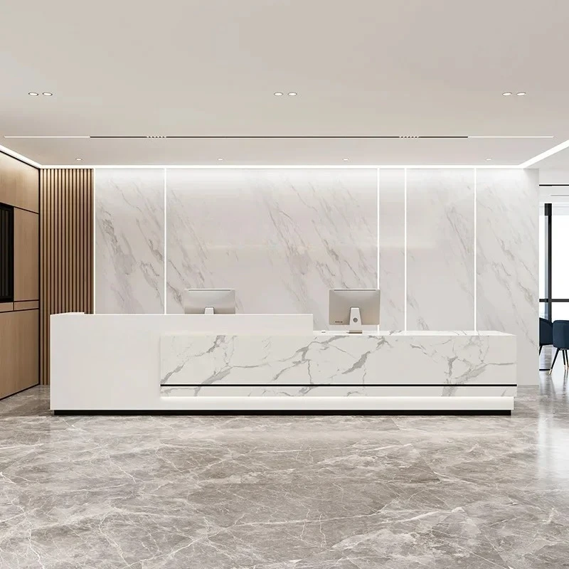 AA Simple Modern Company Reception Front Desk Nordic Beauty Salon Fashion Checkout Page