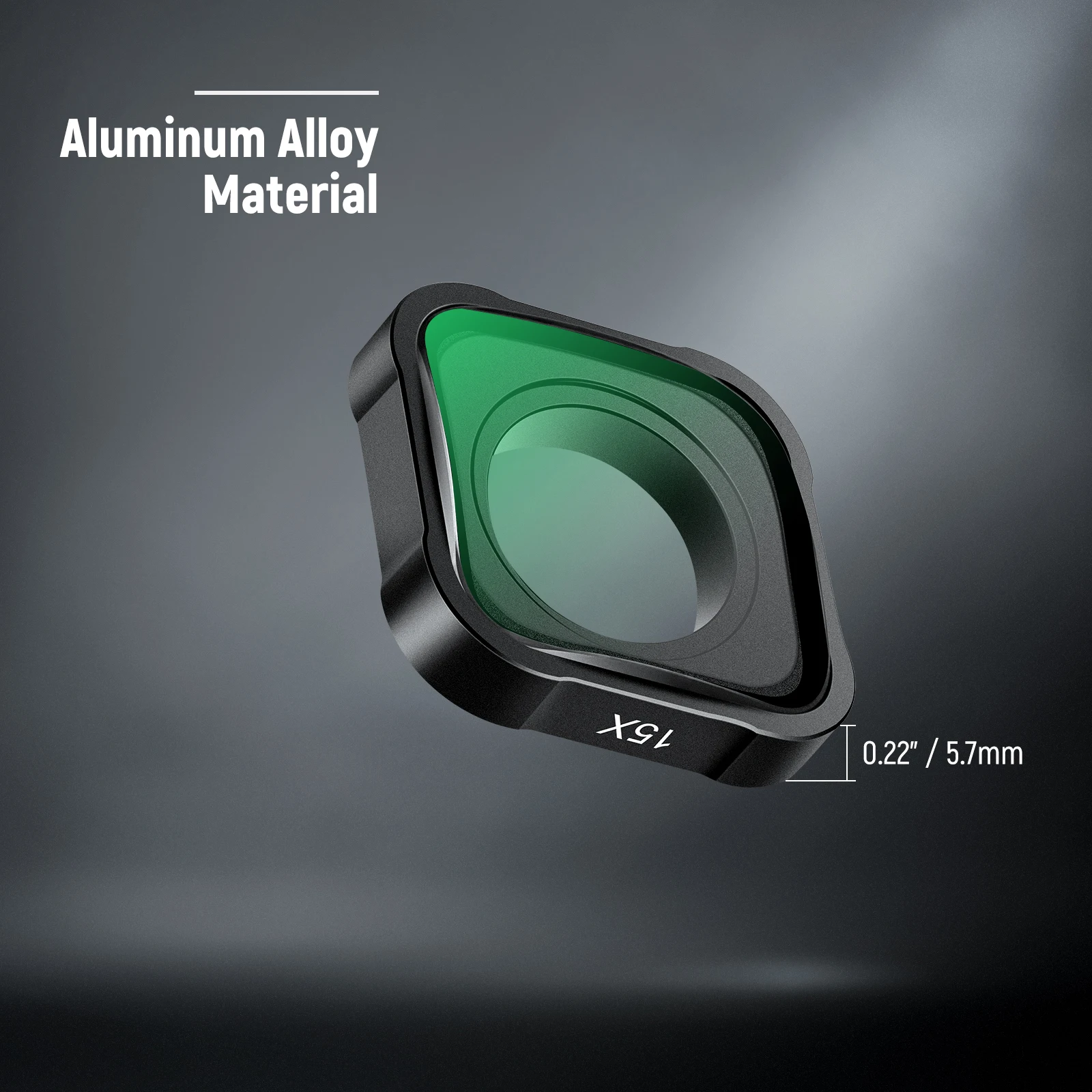 NEEWER 15X عدسة ماكرو ل GoPro Hero 12 11 10 9 8 7 6 كاميرا الحركة عن قرب مرشح مضاد للانعكاس متعدد الطبقات HD الزجاج البصري