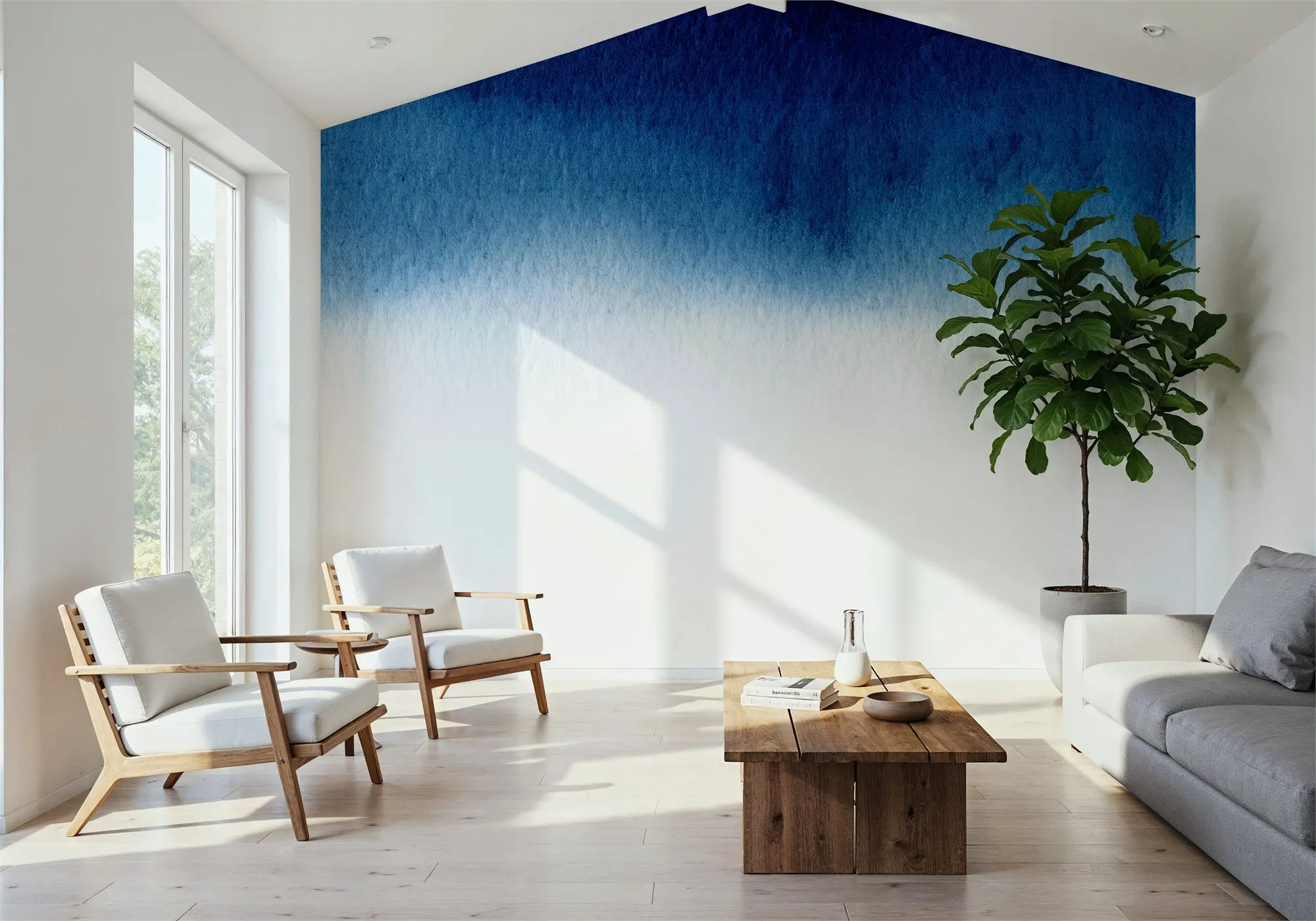Custom Gradient Sky Celestial Wallpaper Large Peel and Stick Mural Wall Decor