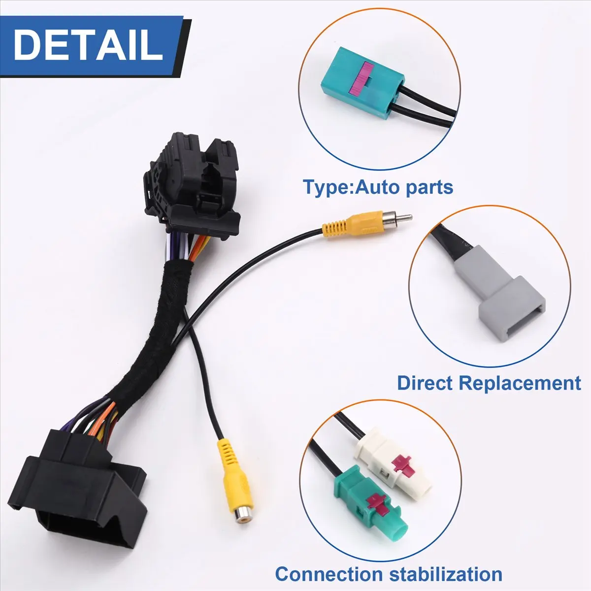 #90S Automotive Parts & Accessories,For Peugeot Citroen RCC NAC MRN Car Radio Wireless Cable Adapter (ABS)