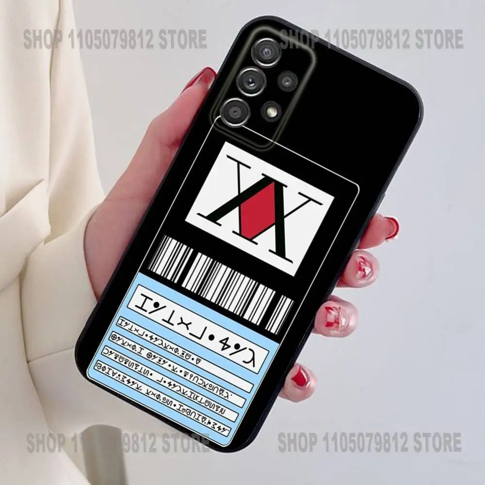 حافظة هاتف ترخيص Hxh Hunter X Hunter لهاتف سامسونج S24,21,22,23,30, Ultra,20, Plus, Note,10,9, حافظة سيليكون ناعمة سوداء