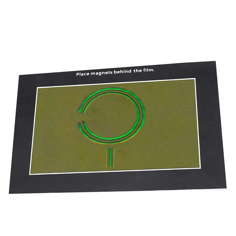 Magnetic Field Observation Film 4X6 Inch, Reusable Magnetic Observation Film, Magnetic Flux Display Sheet