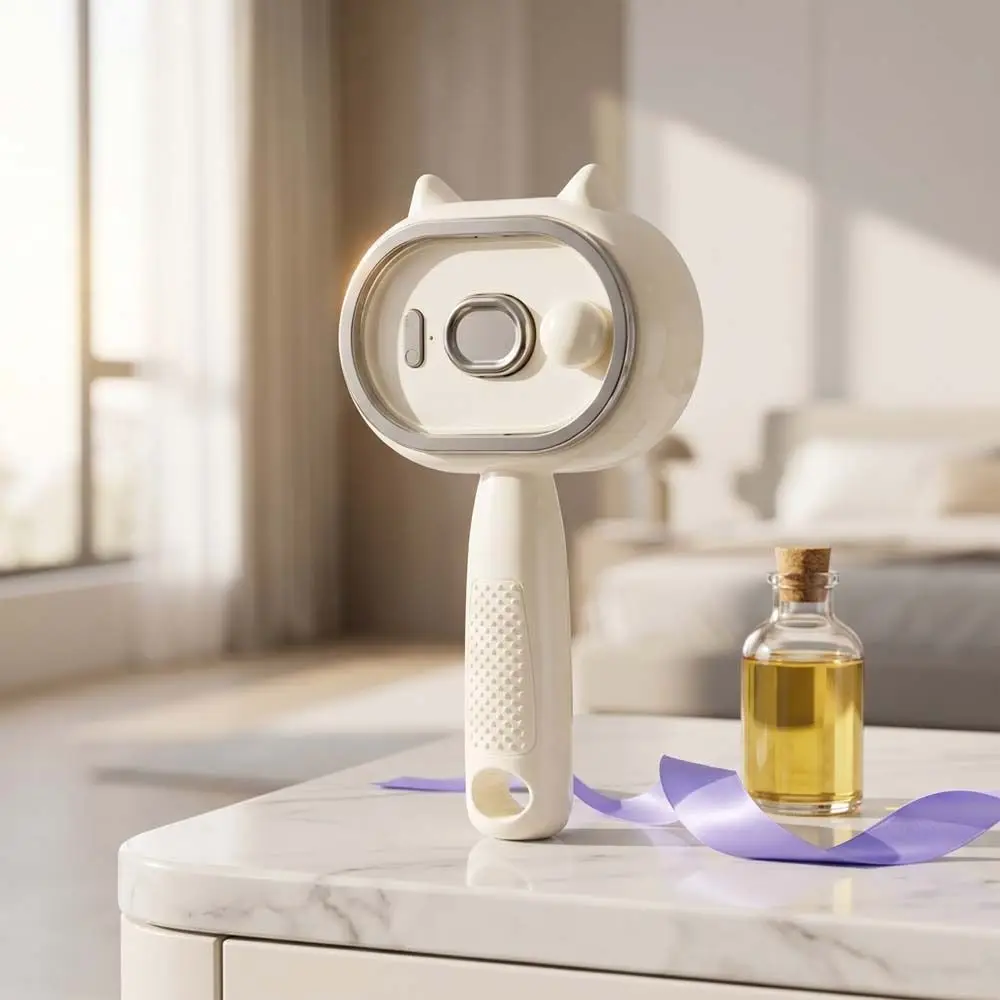 Multi-Function Red Light Spray Massage Comb Hair Care Anti-Frizz Large Tank Electric Spray Hair Brush Anti-Static Scalp Nourish