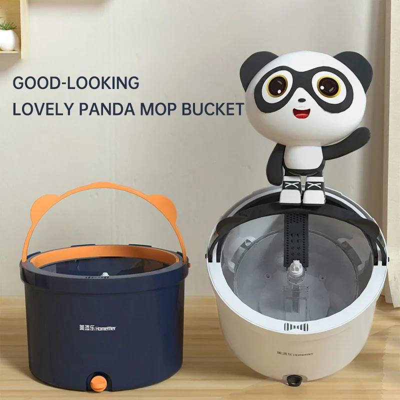 Floor Mop with Bucket Household Magic Sewage Separation Lazy Automatic Spin Mop Wooden Floor Cleaning Flat Mop Microfiber Pads
