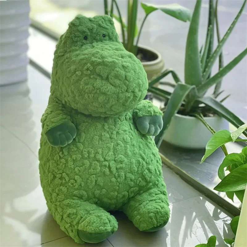 40cm Kawaii Green Dinosaur Soft Plush Toys Stuffed Animal Dolls Relieve Anxiety Kids Birthday Gift Lovely Small Eyes Home Decor