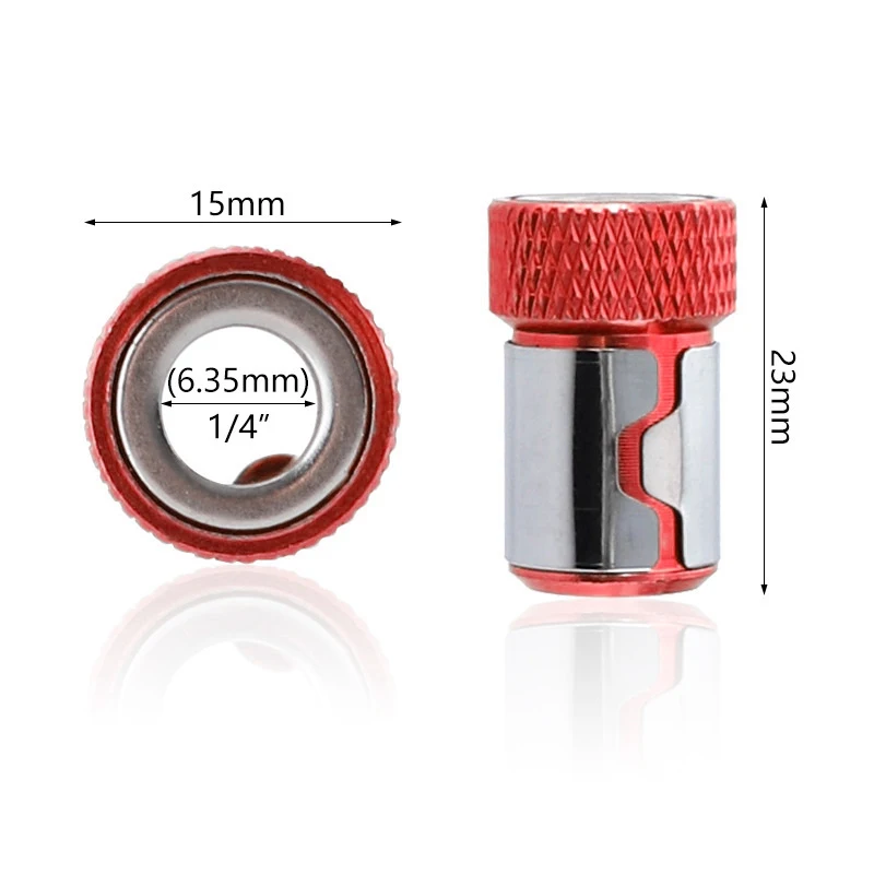 2Pcs 1/4 "6.35Mm โลหะแข็งแรงแม่เหล็ก Magnetizer สกรูไฟฟ้าไขควง Phillips Bits/สีสุ่ม