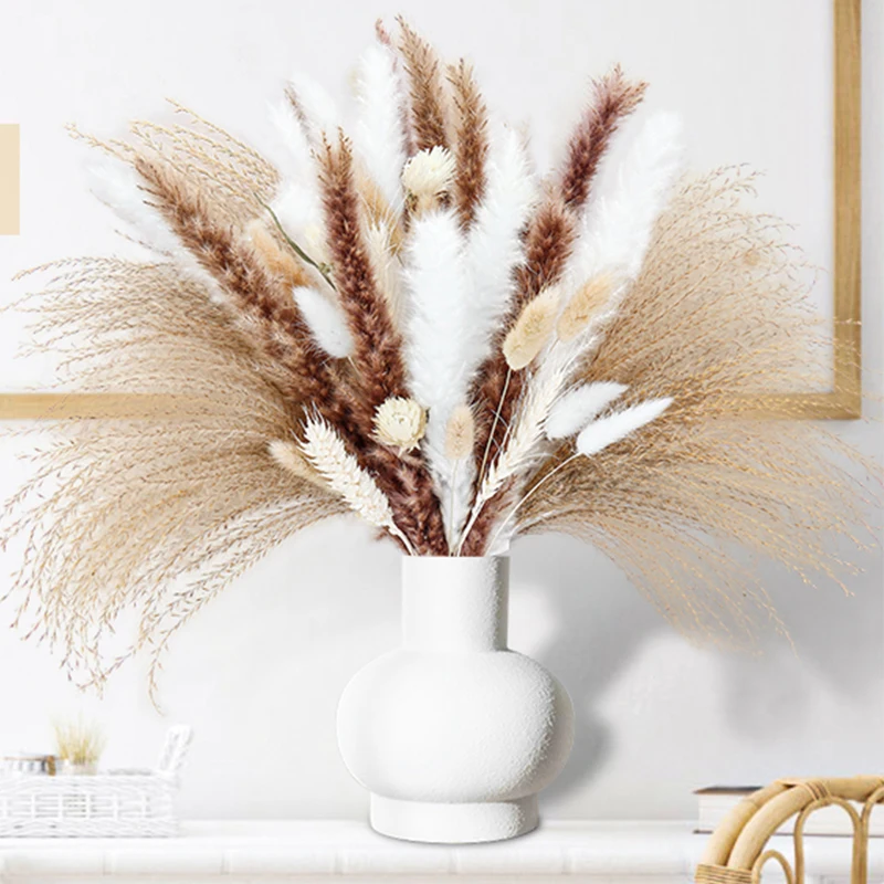 

Pampas Grass For Boho Home Room Decor Natural Fluffy Pampas Floral Dried Flowers Bouquet Western Room Wedding Baby Shower Decor