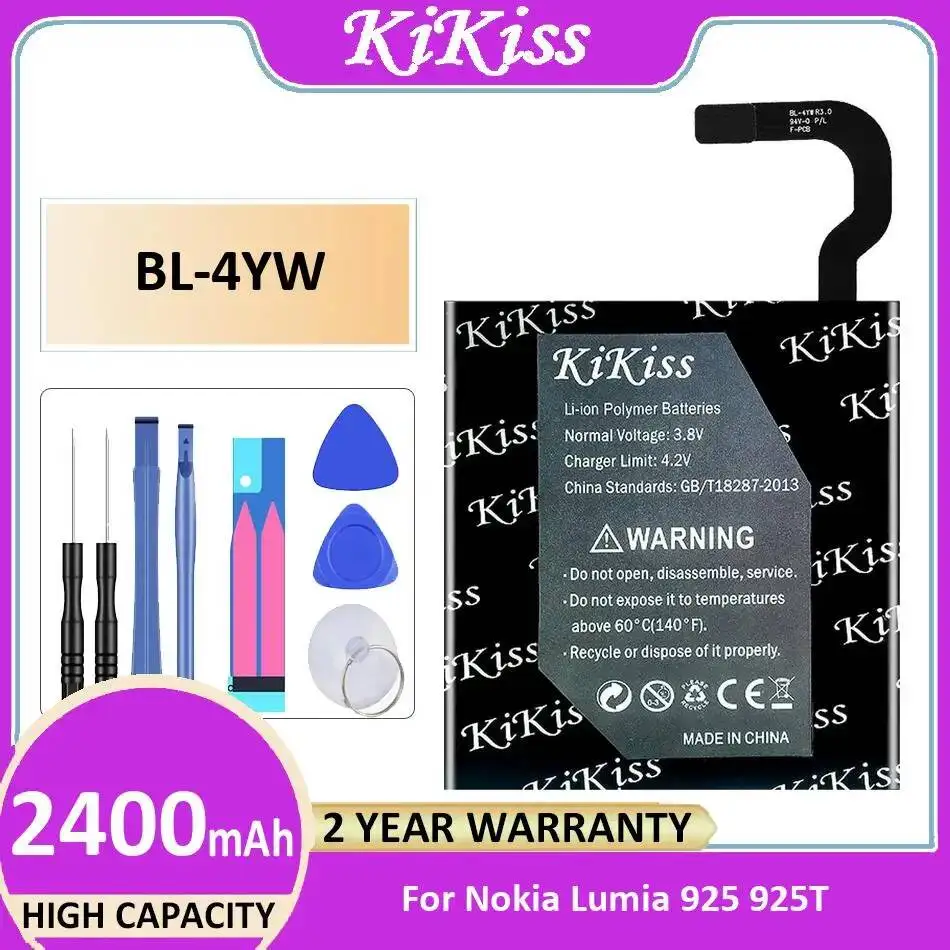 

Легкий стабильный аккумулятор для мобильного телефона Nokia Lumia 925 925T 2400 мАч BL-4YW