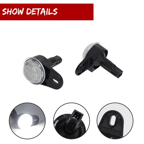 Imagen 2 del producto Luces LED para reposapiés de cortesía Interior para Dodge Ram 1500 2500 3500 Durango, para Jeep Grand Cherokee Wrangler Commander Liberty