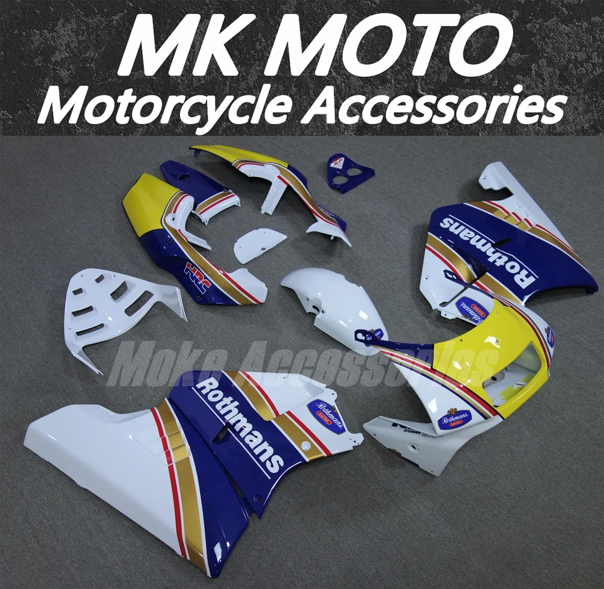 Motorcycle Fairings Kit Fit For NSR250 PGM3 P3 MC21 Bodywork Set High Quality Abs Injection White Blue