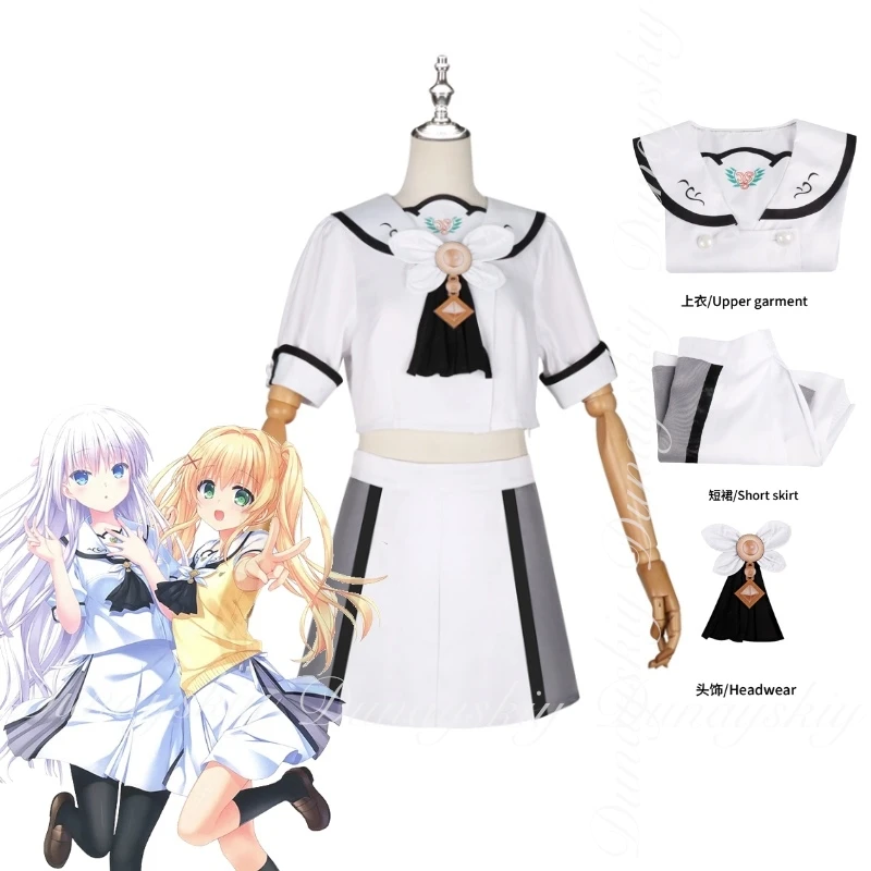 جيوب الصيف لعبة آو سوراكادو وتسوموجي وينديرز تأثيري مع الباروكات الأصفر الأزرق مع الأبيض الأصفر JK تأثيري حلي البدلة الكاملة