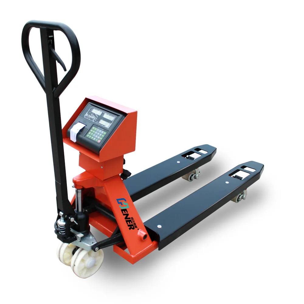 High Qualified Weigh Beam Carbon Steel Stainless Steel Pallet Truck Scale Electronic Pallet Jack Scale With Optional Wheels