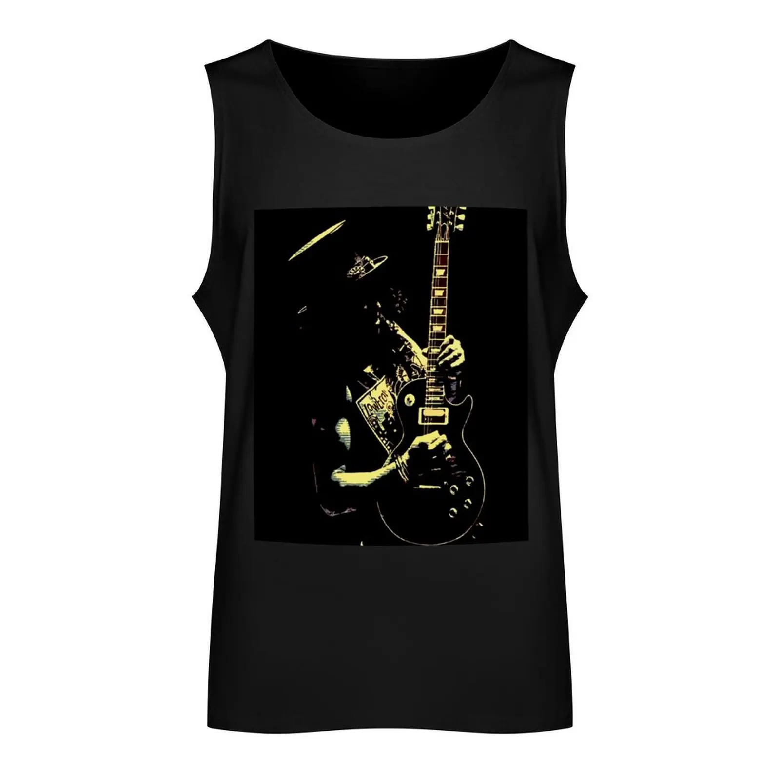 Golden Slash Guitars Tank Top Sleeveless men Gym man man sexy?costume Sports clothing