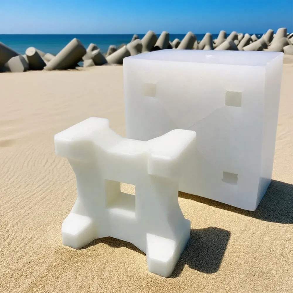 

Бетонные украшения, волнопоглощающая форма для блоков, морские поделки, квадратная колонна, цементная столешница, декоративная силиконовая форма из гипсовой смолы