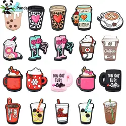 Pandahall 20Pcs Drink Silicone Beads Milk Tea Coffee Focal Beads Beverage Drink Beads for Beading Pen Keychain Jewelry Craft