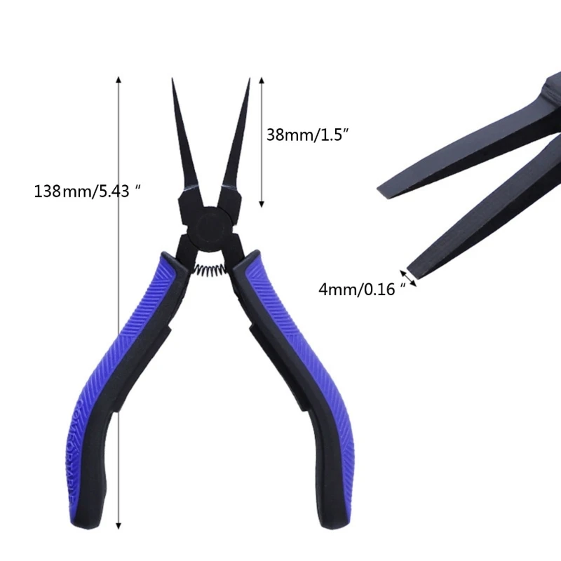 Mini Toothless Flat Nose Pliers, Thin Flat Nose Tongs For Electronic Jewelry Making DIY Manual Pliers for Jewelry Drop Shipping