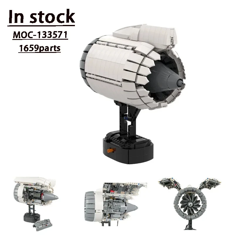 

MOC-133571 Electric LEAP Engine Assembly Building Block Model • 1659 Parts Building Blocks Adult Kids Birthday Custom Toy Gift