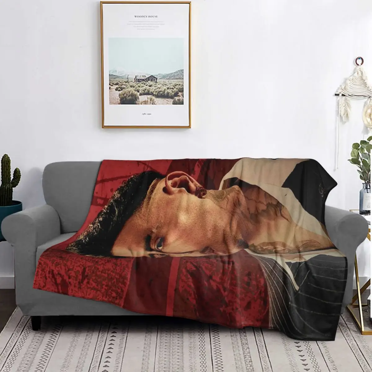 

Rauw Alejandro Blankets Soft Warm Flannel Throw Blanket Bedding for Bed Living room Picnic Travel Home Couch