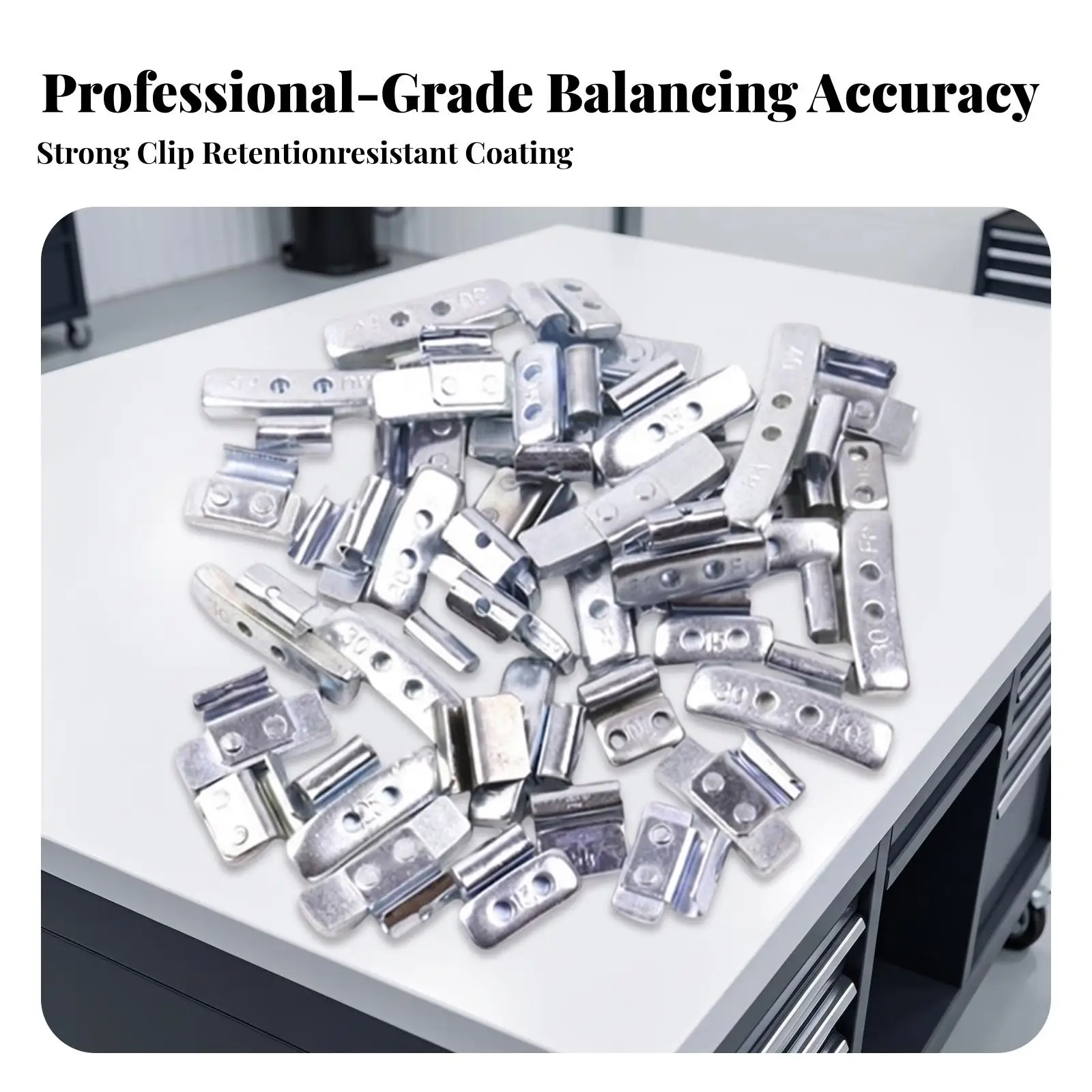 100 Pieces Wheel Balancing Weights Steel Rim Balancers Balanced for Repair Shops