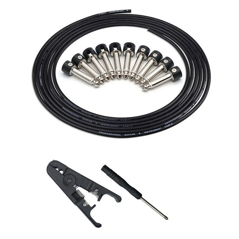 

AA90 Solderless Connectors Design Guitar Cable Diy Guitar Pedal Patch Cable Kit