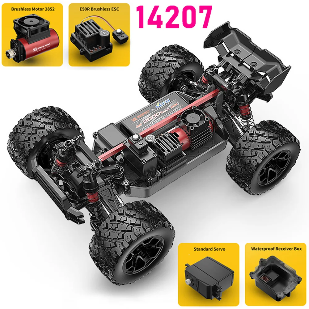 Hyper Go MJX 14207 14208 1/14 4WD 2.4G RC Car 55KM/H Brushless Drift Vehicle Racing Car Remote Control Car Off-Road Truck Toys