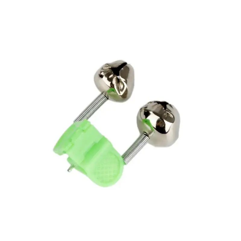 الصيد لدغة الإنذارات الصيد رود جرس قضيب المشبك تلميح كليب أجراس حلقة الأخضر ABS ملحقات صيد سمك أدوات الصيد في الهواء الطلق