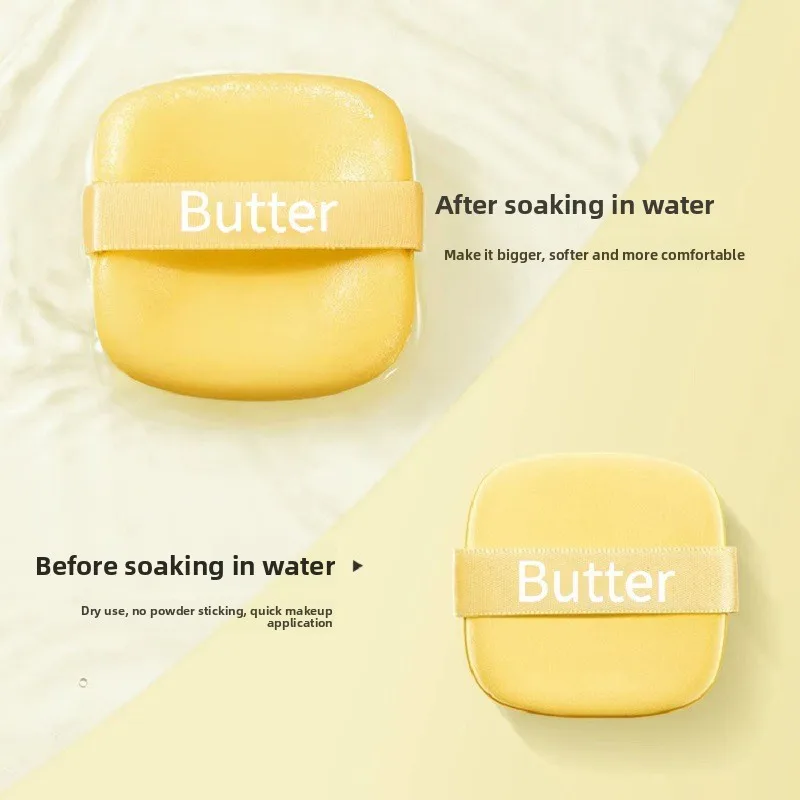 Miękkie gąbeczki do makijażu z poduszką powietrzną, elastyczne piankowe aplikatory do podkładu i pudru, zestaw gąbek do pudru w pudełku.