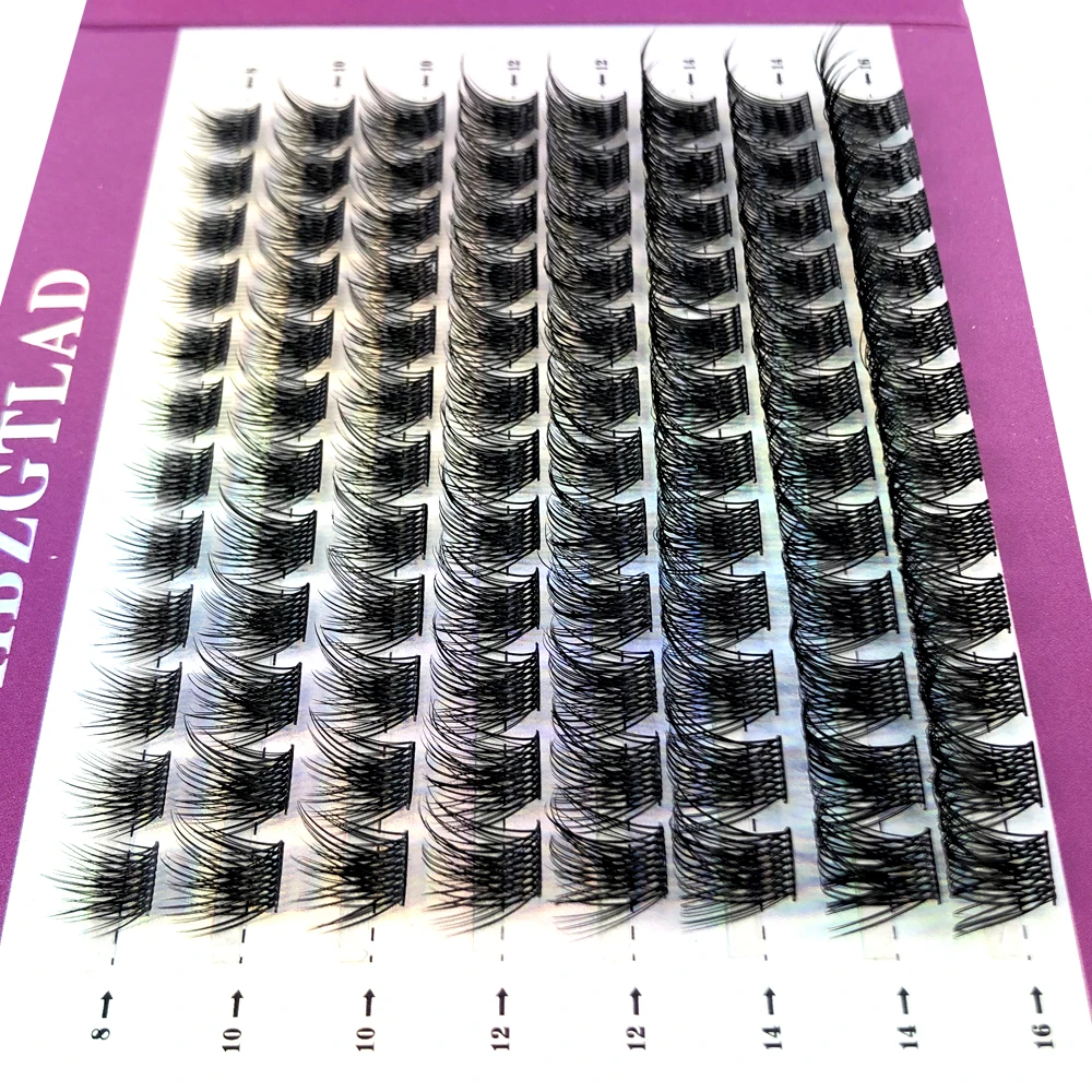 Mischen Sie 3D Fluffy Single Cluster Falsche Wimpern, vorgefertigte Volumenfächer, einzelne Wimpern, segmentierte natürliche gefälschte Wimpern für die Augenverlängerung – Detail 30