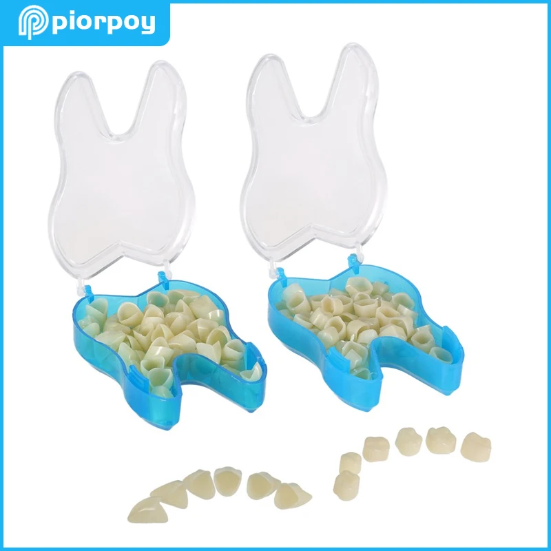 

PIORPOY 50 Pcs Dental Temporary Crown Veneers Material Molar Teeth Missing Teeth Repair For Anterior Posterior Dentistry Product