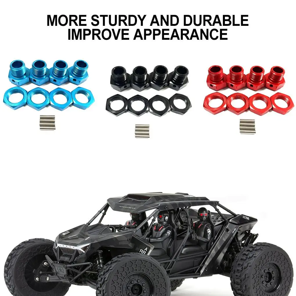 Aluminum Alloy 1/7 Wheel Hex Mount RC Upgrade Part 4pcs Strong Adapter For 6S RC Car Part RC Car Accessories - view 2