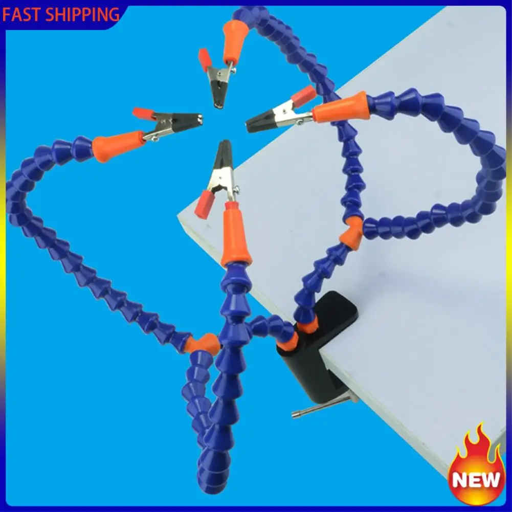 

Hot Trend-4 Pcs Flexible Arm Helping Hands Third Hand Soldering Tool PCB Holder Welding Stand For PCB Repairing Circuit Board