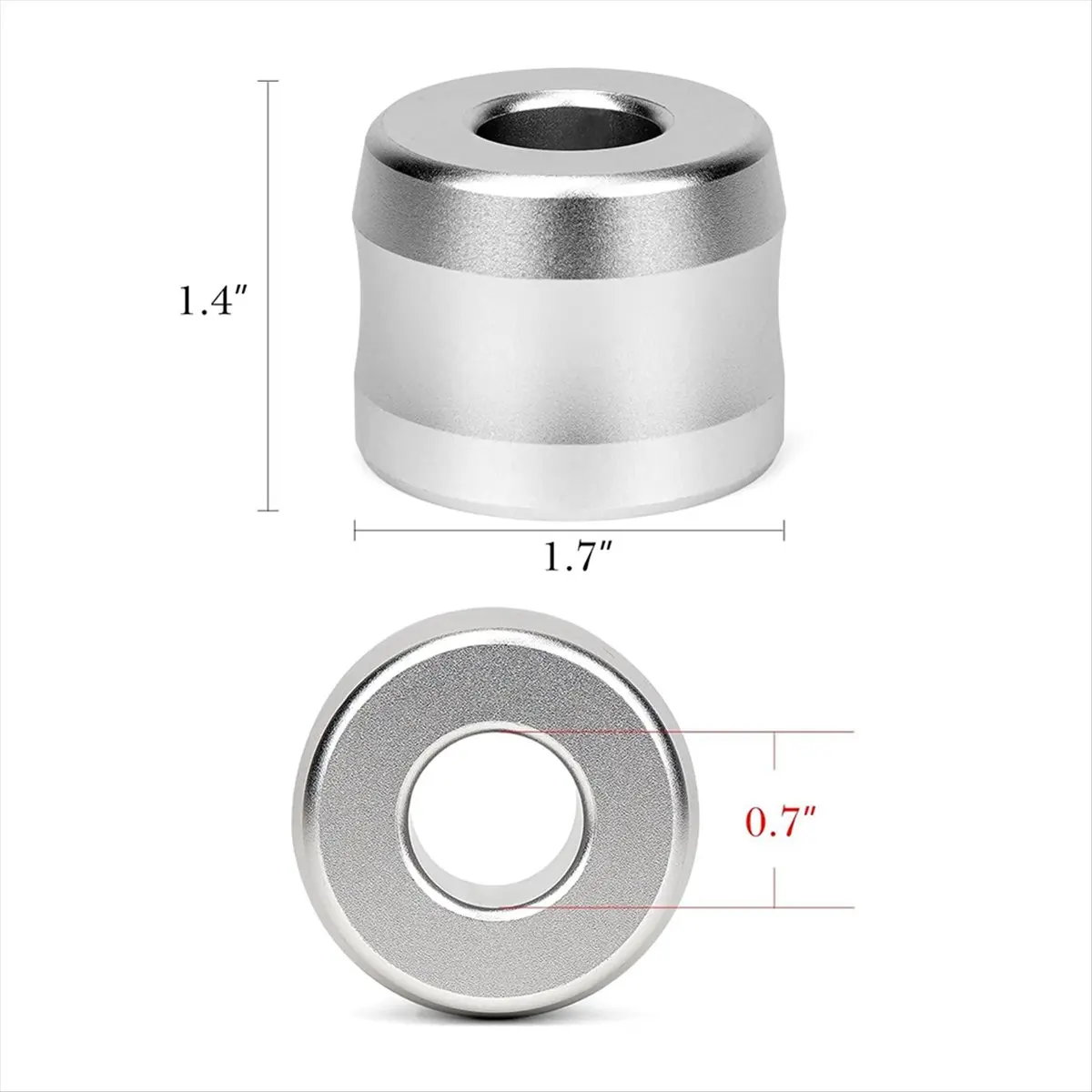 (A75U) 2 Pcs Safety Razor Stand, Opening Dia 0.7inch (18.5mm) Men Shaving Stand for Bathroom for Gillette SkinGuard Silver