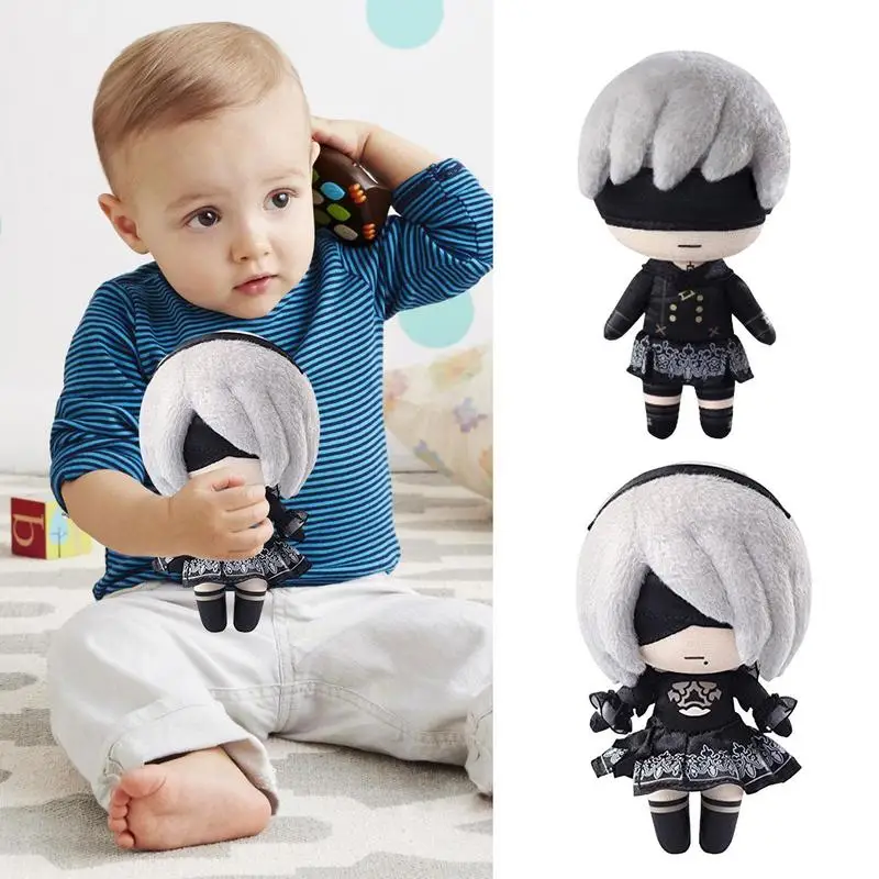 23CM NieR:Automata SQUARE ENIX Anime 2B 9S Anime Game Movie Cartoon Toys Plush Toy Christmas Animal Cartoon Doll Gift