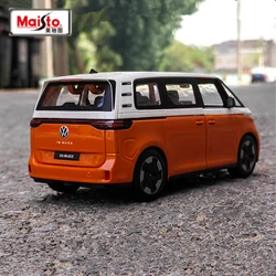 Maisto 1:24 Volkswagen ID BUZZ Alloy New Energy BUS Car Model Diecasts Metal Travel Bus Car Vehicles Model Simulation Kids Gifts