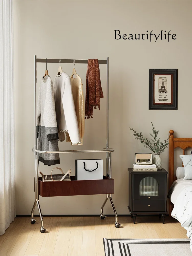 7 Nordic Solid Wood Coat Rack Removable Floor-to-ceiling Multi-functional Storage Bedroom Small Medieval Furniture