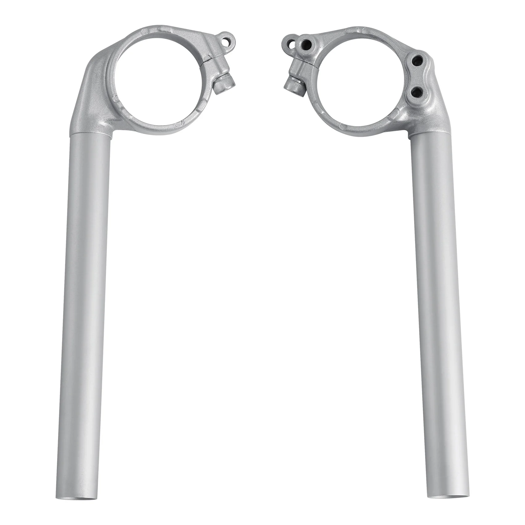 

Motorcycle Aluminum A Pair Handle Bar Clip On Silver For YAMAHA YZF R1 2004-2008 2005 2006 2007