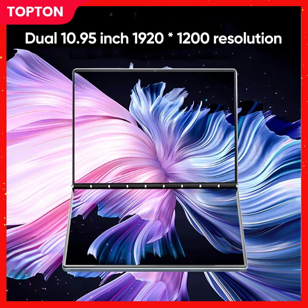 

Topton Dual Touch Screen Laptop Intel i3 1215U 10.95inch 180°Portable Foldable Monitor 1920*1200 IPS Office Study PC Windows 11