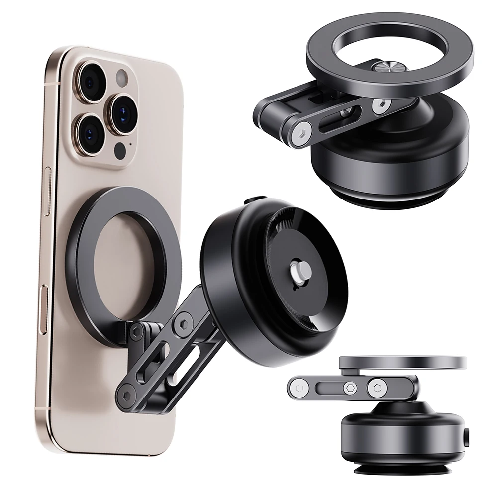

Магнитный держатель для автомобиля Magsafe 360° ° Вращающаяся складная электрическая вакуумная подставка-держатель для iPhone 16/15/14/13/12 Plus Pro Max Mini