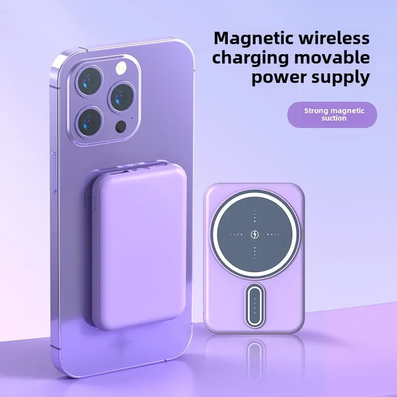 MagSafe Magnetic Power Bank Wireless Power Bank Mini Portable BCAK Power Bank