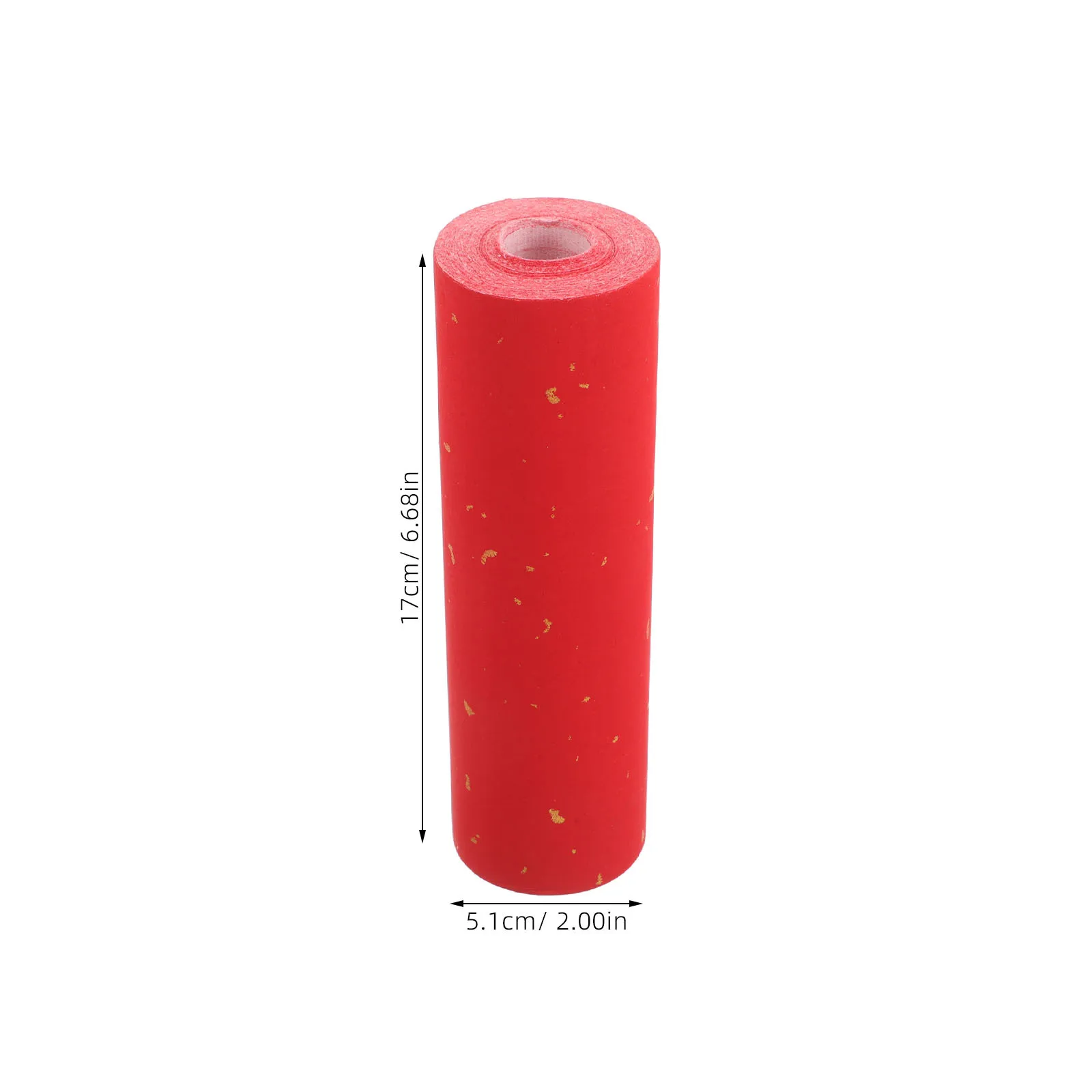 Papel chino grueso Xuan, 17cm X 20m, papeles de arroz rojo para caligrafía, coplas del Festival de Primavera, decoraciones de boda festivas