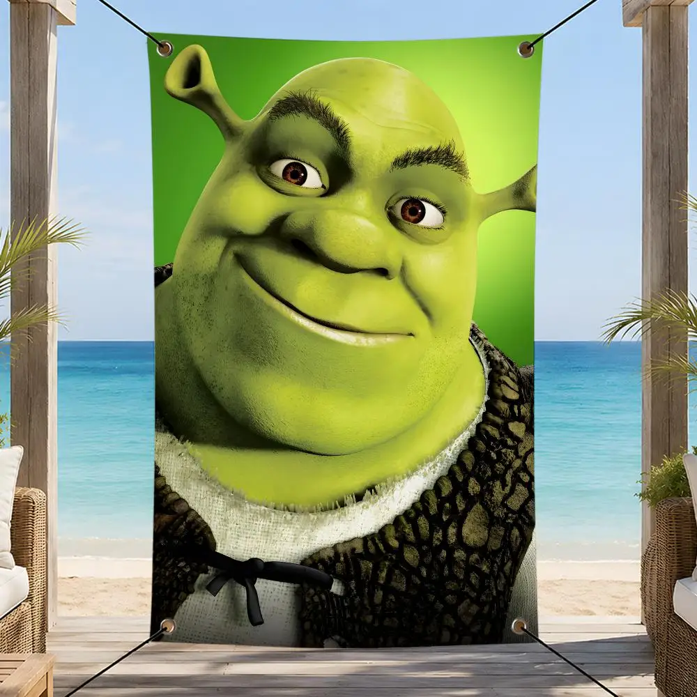Film-Animations-Komödie Shrek Flaggen Innen- und Außendekoration Banner für Wand, Garten, Hof, Veranda, Terrasse, Haus, Party-Dekoration – Detail 7