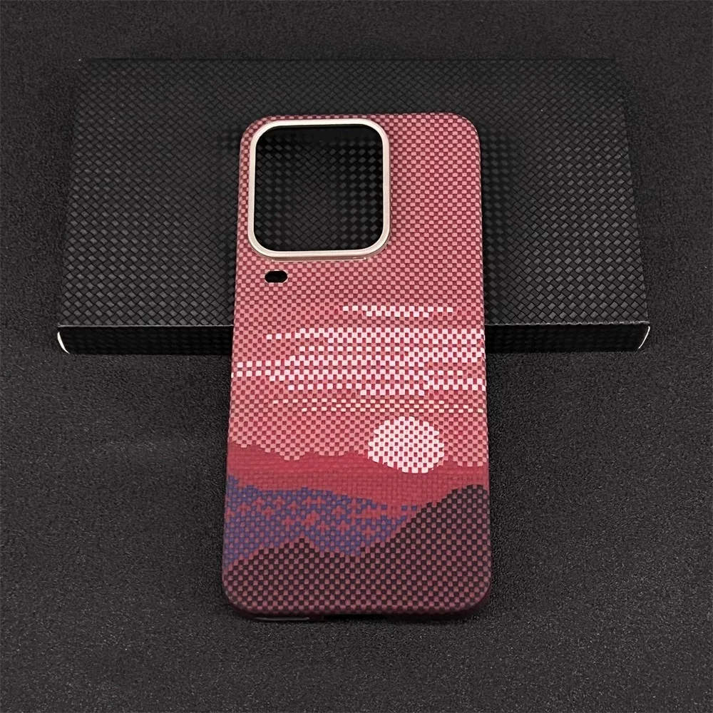 

for vivo iQOO 15 Ultra Magnetic Case Aramid Carbon Fiber Cover Ultra-Thin Lightweight Armor Protective Cover With Magsafe