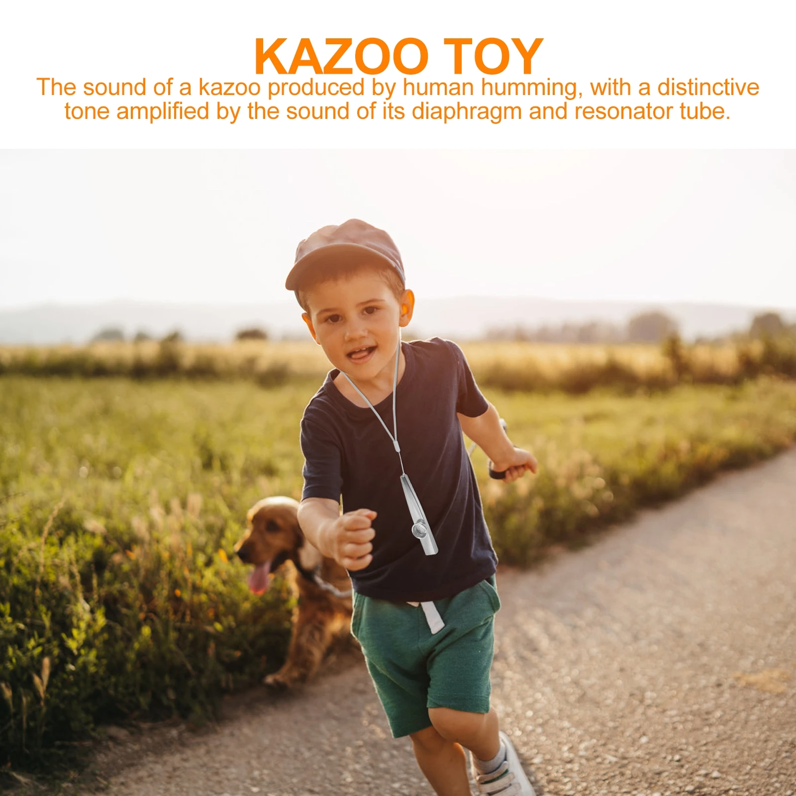 

1Set Kazoo Metal Music Instrument Easy to Learn Small Resonator Kazoo Guitar Accompaniment Guitar Partner Musical Instrument