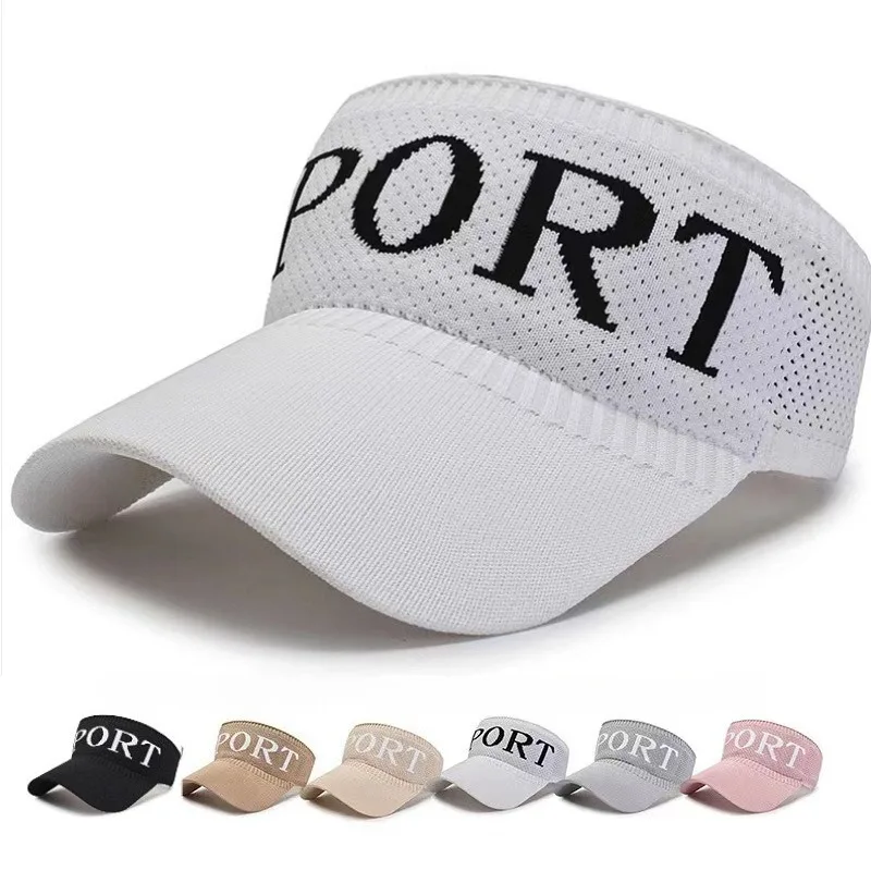 قطعة واحدة من قبعة علوية رياضية وعصرية، مجموعة متعددة الألوان، حماية من الشمس في الهواء الطلق، اللياقة البدنية، متعددة الاستخدامات، قابلة للتنفس ومريحة