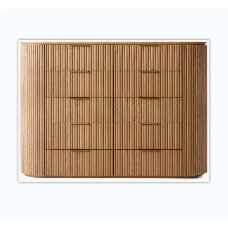 

Modern simple solid wood home decoration cabinet American country retro wabi style bedroom side cabinet